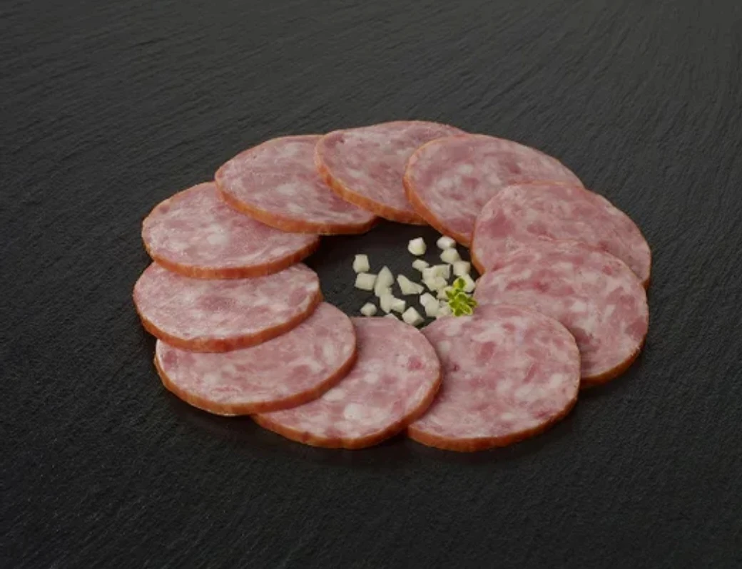 Saucisson 100g tranché à l’ail fumé